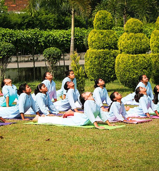 Health is Wealth - Yoga sessions are regular at DIS Riverside Campus